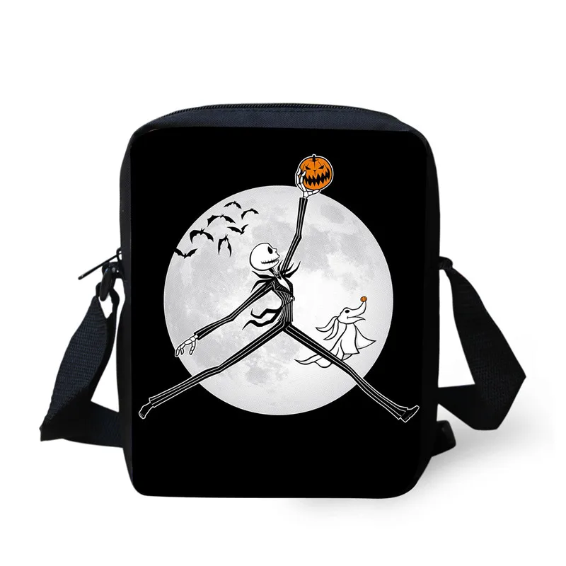 FORUDESIGNS/сумка-мессенджер с принтом Jack Skellington, Кошмар перед Рождеством, сумки через плечо, женская сумка, сумки на плечо, набор - Цвет: QE151E