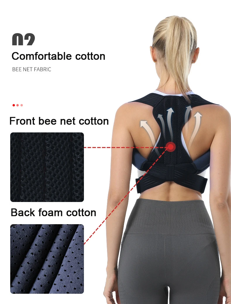 Корректор осанки для женщин и мужчин корсет кифоза регулируемый удобный пояс