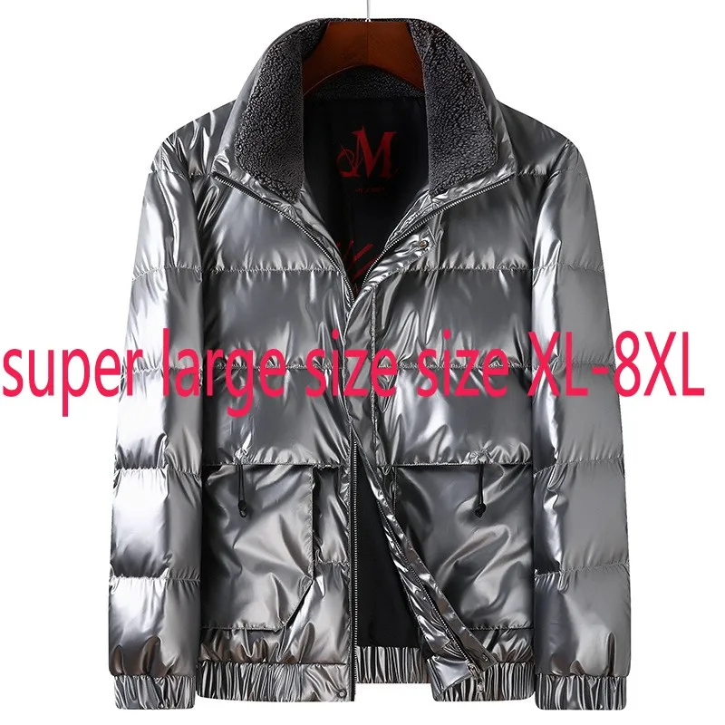 

Куртка мужская зимняя с воротником-стойкой, размера плюс, XL-7XL, 8XL