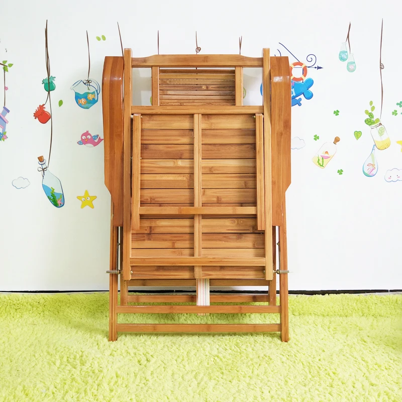 Складной стул бамбуковый лежак Офисная кровать для ланча многофункциональное