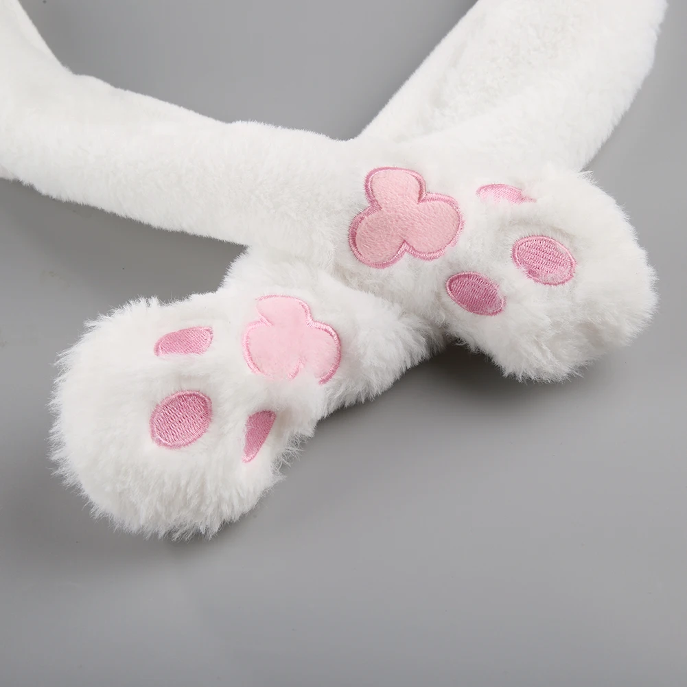 Модная зимняя Милая шапка-ушанка с мультяшным кроликом 2019 милая фланелевая для