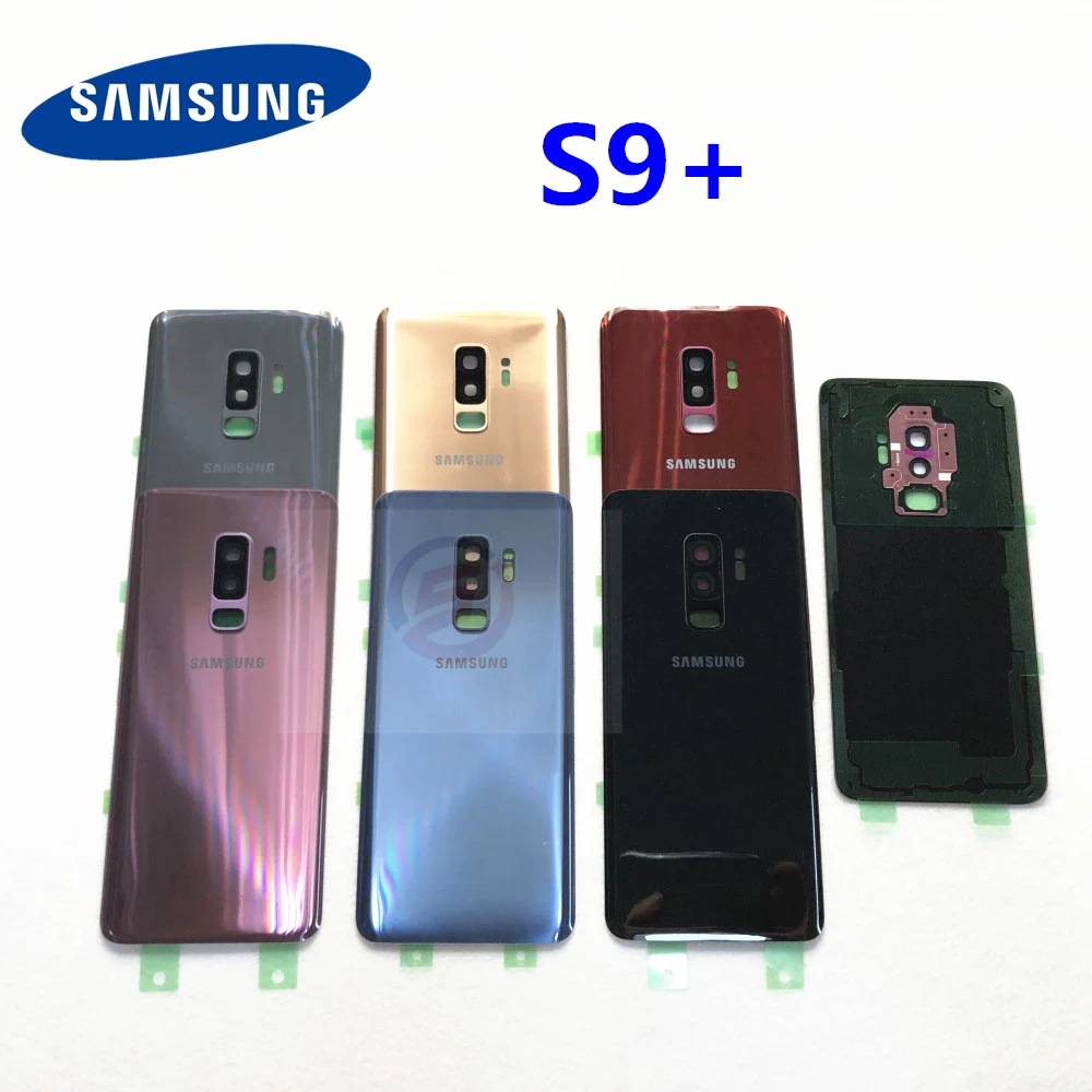 Задняя крышка батарейного отсека для Samsung Galaxy S9 Plus G965 G965F SM G965F/DS стеклянная +
