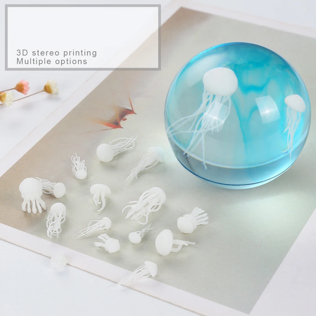 5 шт Желе Рыбы пластиковые 3D смолы литья ювелирных изделий Шарм Кулон