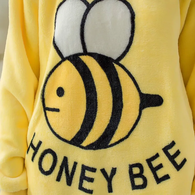 Прямая поставка новинка зимняя женская пижама толстая с длинными рукавами для