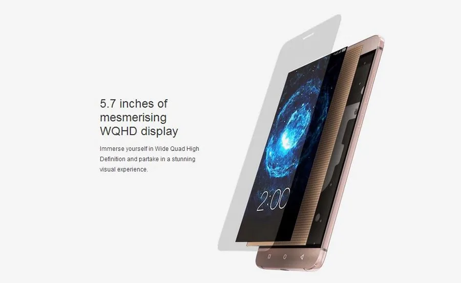 Letv LeEco Le Max 2X820/Le Pro 3X720/X722 Android 6,0 4G LTE Смартфон быстрая зарядка Touch ID Поддержка Google playstore