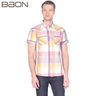 Рубашка мужская в крупную клетку Baon B689015