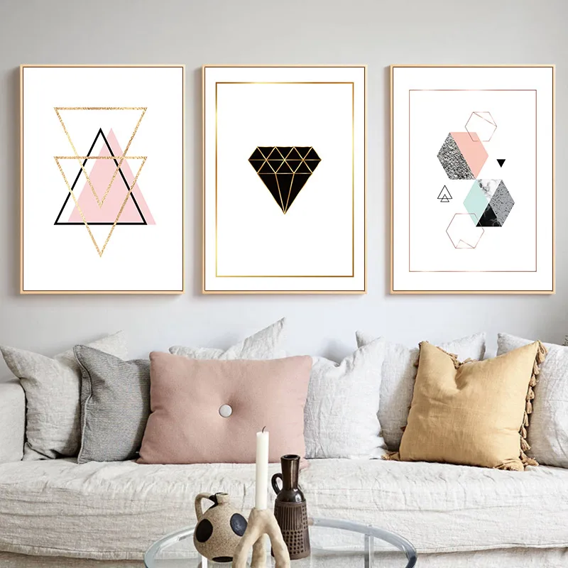 Минималистичный Большой абстрактный настенный художественный холст