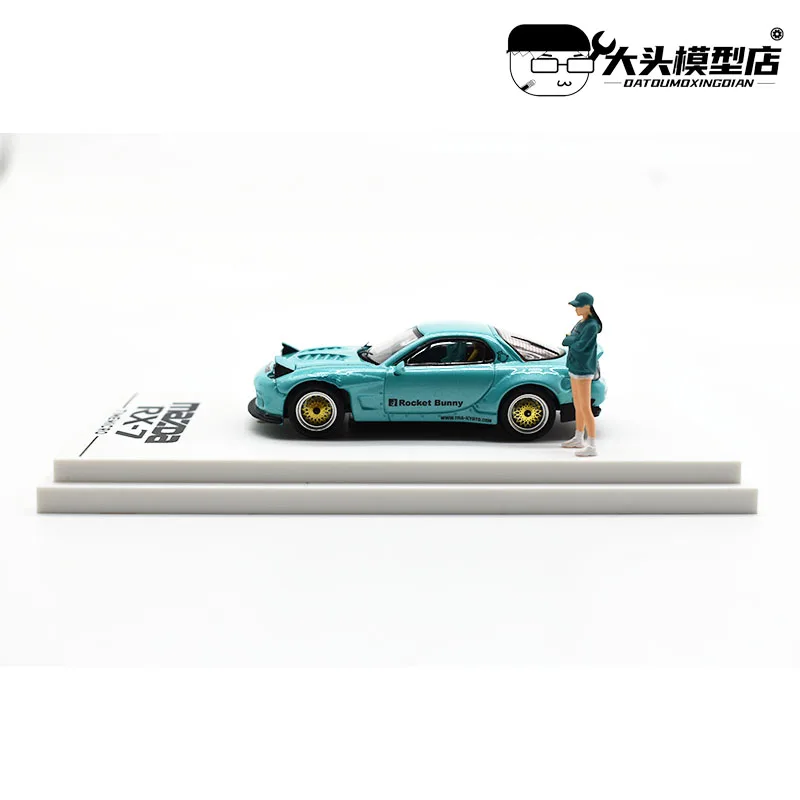 

TM 1/64 Mazda RX7 Diecast Model Car Tiffany Blue collection