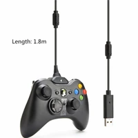 1 8m dual magnetic anti interference usb charging cable game controller gamepad joystick charger cable for xbox 360 controller