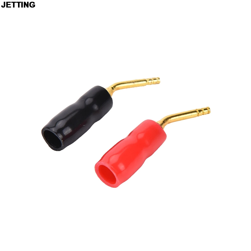 

JETTING 24k позолоченный динамик кабель провод штырь 2 мм банановый штекер винтовой замок соединитель 2 шт. Прямая поставка