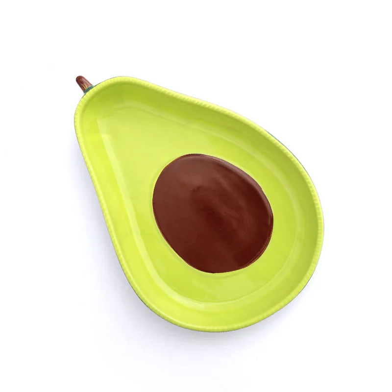 Японская креативная керамическая тарелка с авокадо домашняя Милая Салатница