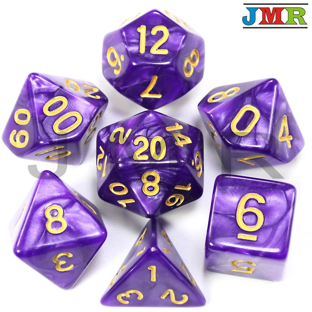 Dados De Rpg 7 шт./компл. многогранные RPG игры мраморный эффект кости D4-D20 мульти стороны кости Поп для подземелья и Драконов