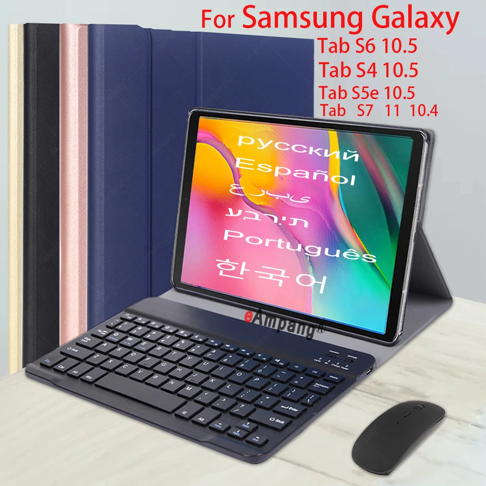 

Чехол для клавиатуры для Samsung Galaxy Tab A8 2021 8,0 A 10,1 2019 A6 2016 10,5 2018 T295 P205 T515 t510 T595 T585 Bluetooth мышь