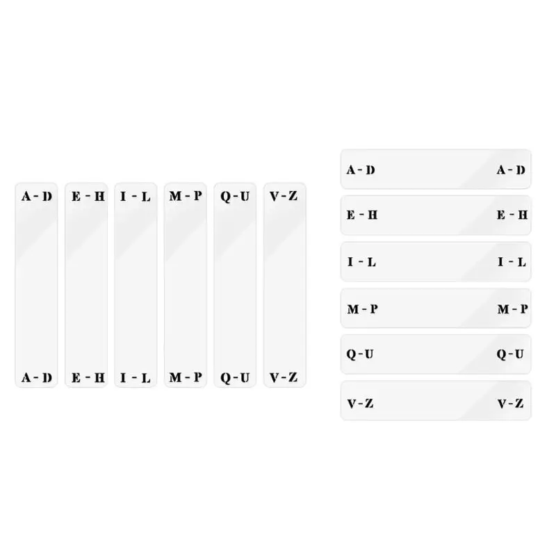 6 шт./пакет прозрачные акриловые карты горизонтальный/вертикальный