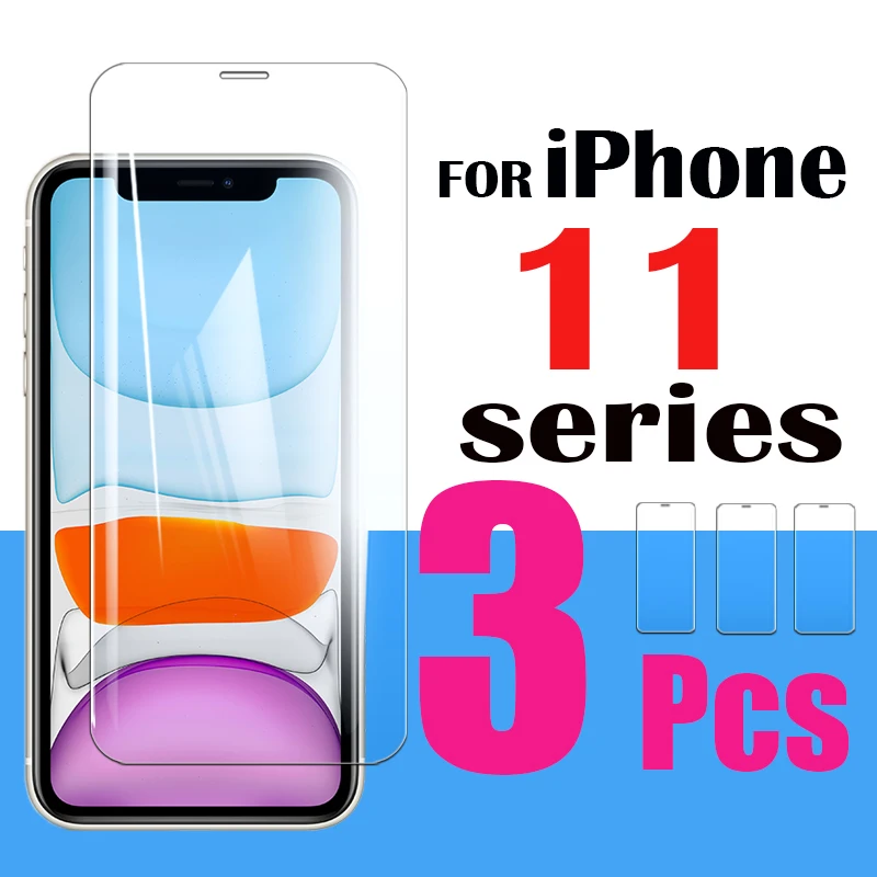 Защитное стекло для iphone 11 pro max 11proMax 3 шт.|Защитные стёкла и плёнки телефонов| |