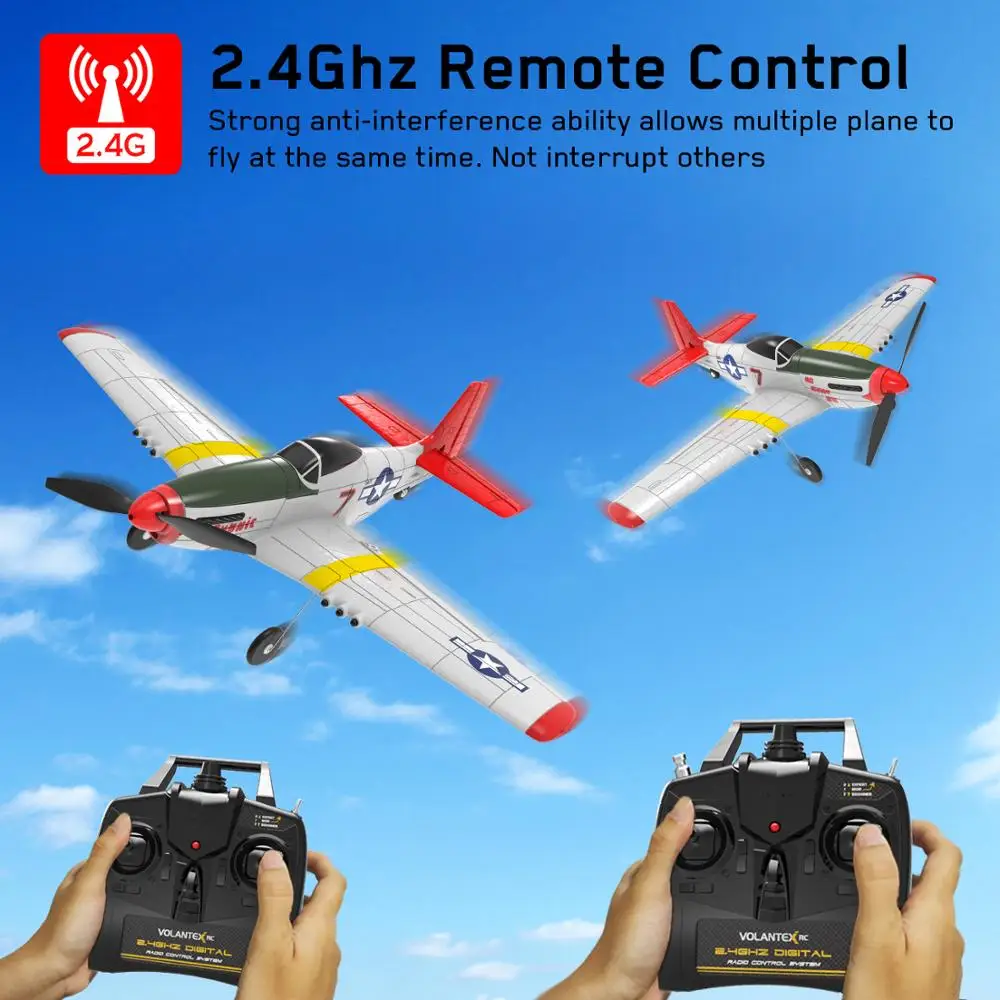 2020 Eachine Mini P 51D EPP 400mm Wingspan 2 4G 6 осевой Электрический радиоуправляемый самолет