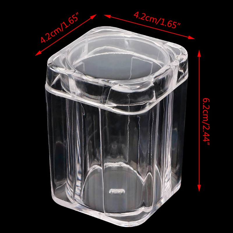 1 шт. пластиковая прозрачная коробка для капсул Коллекционная трубка держатель