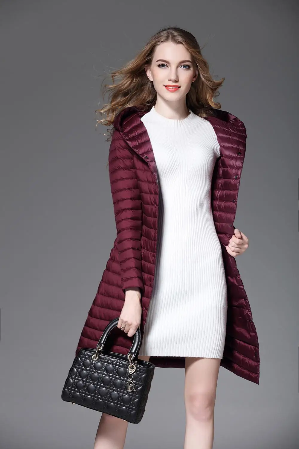 Женский пуховик в европейском и американском стиле 2020 весенне-осеннее пальто