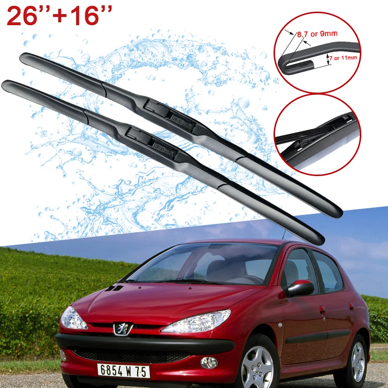 Для Peugeot 206 + 206sw 206cc 2001 ~ 2006 2002 2003 2004 2005 ветрового стекла стеклоочистители