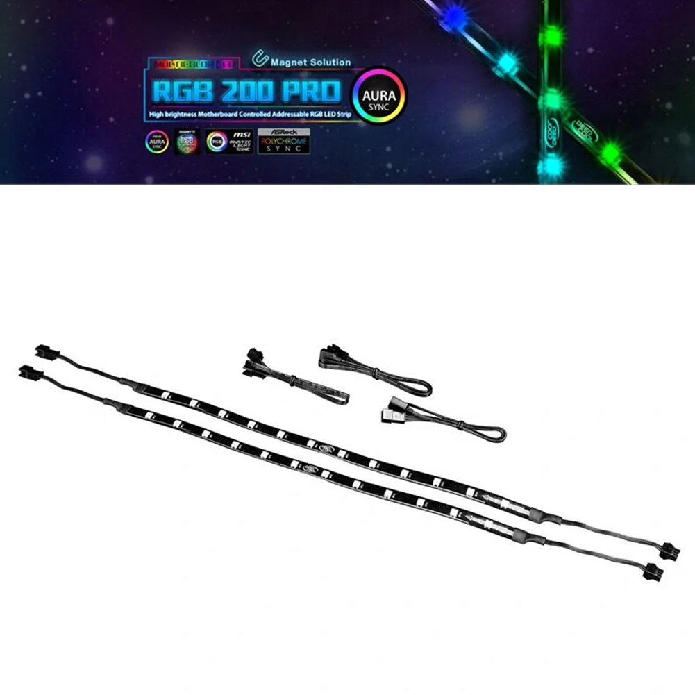 Светодиодный светильник RGB 200PRO 2x адресуемый гибкая лента декоративная лампа