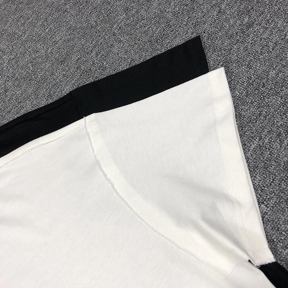 

2021 Summer New Trendy Brand Luxury Design Casual Vers Simple Solid Color Loose Men's Casual Short Sleeve T-Shirt Unisex M6