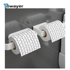 Настенный держатель для туалетной бумаги, с крючком