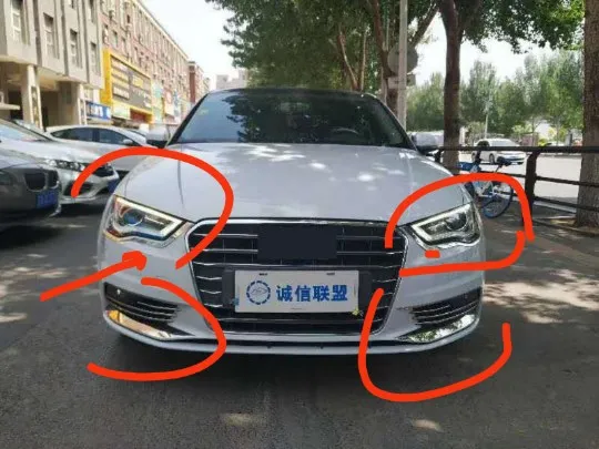 Накладки на передние фары из нержавеющей стали для audi A3 хэтчбек седан|Лепнина