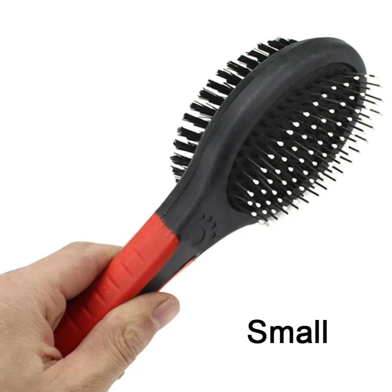 Новая модная двухсторонняя расческа для собак и кошек 2 лица щетка щенков