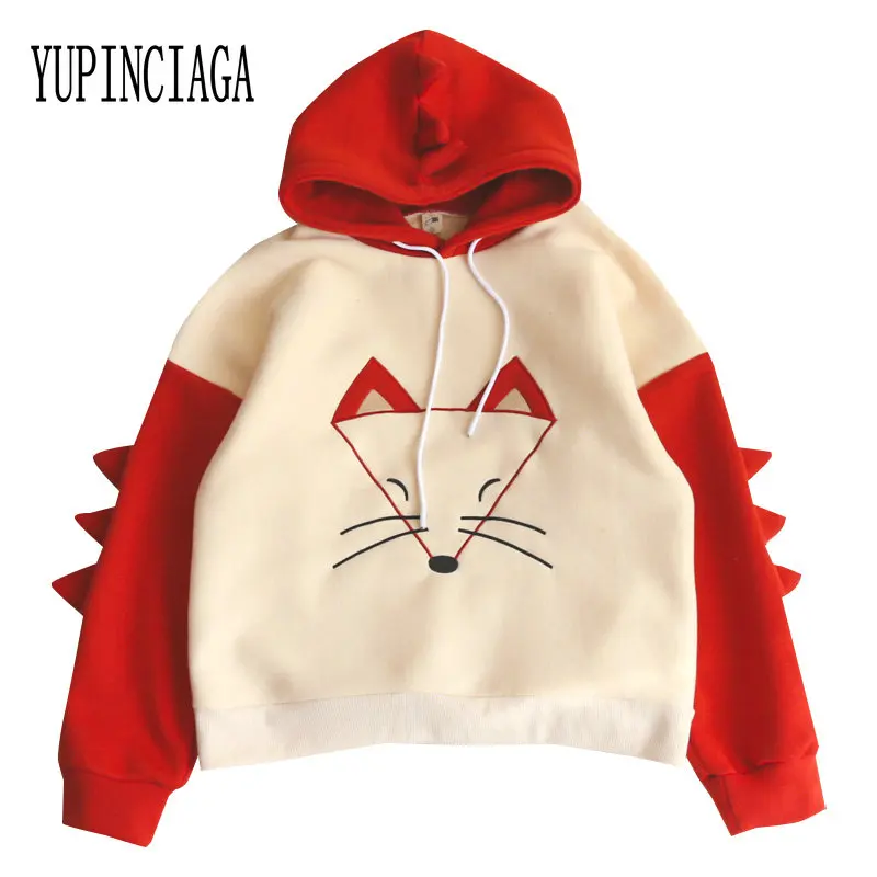 Женские теплые пуловеры с капюшоном длинным рукавом | Женская одежда