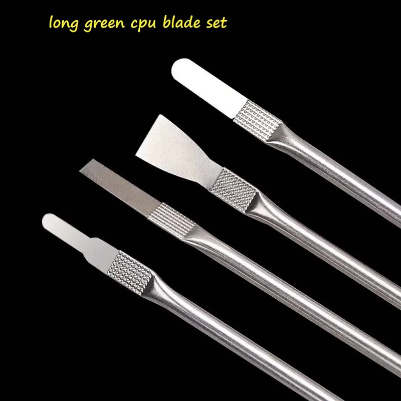

MasterXu Long Green CPU Reball Kit For Cutting Knife for Mobile iPhone CPU BGA Chip Remove Tool Pry Knife Repair