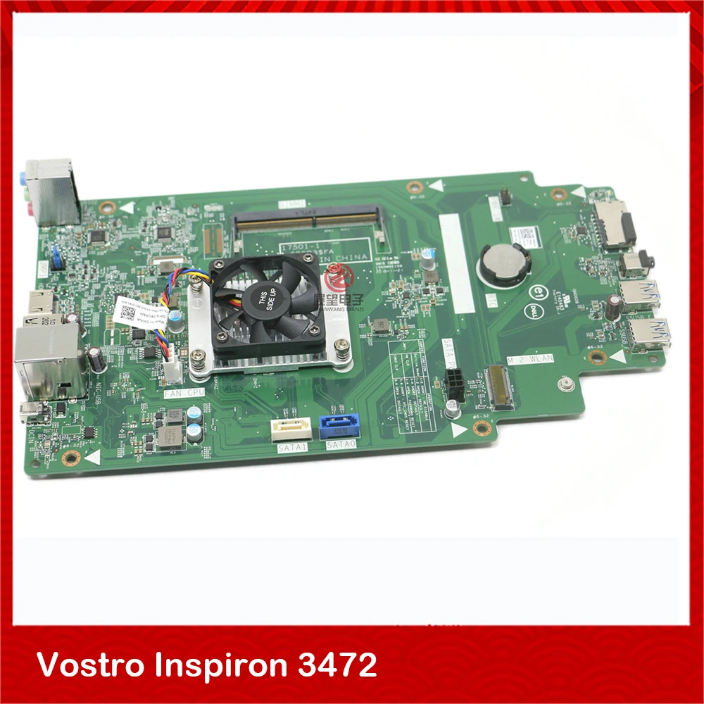 

Original Mini Machine Mother Motherboard For DELL Vostro Inspiron 3472 17051-1 T1C85 J4005U DDR4 Perfect Test,Good Quality