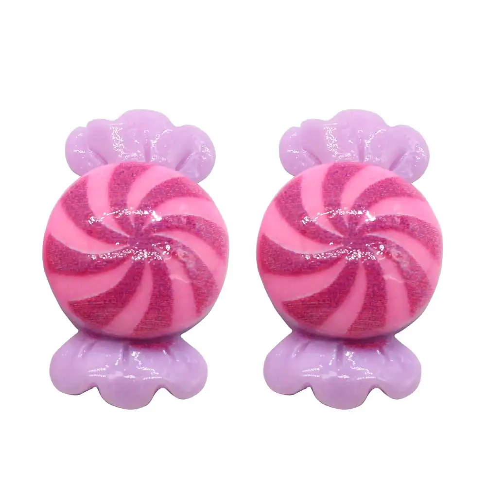 50/100 шт. Симпатичные пастельные подвески мини конфеты сладкая еда кабошон бант с