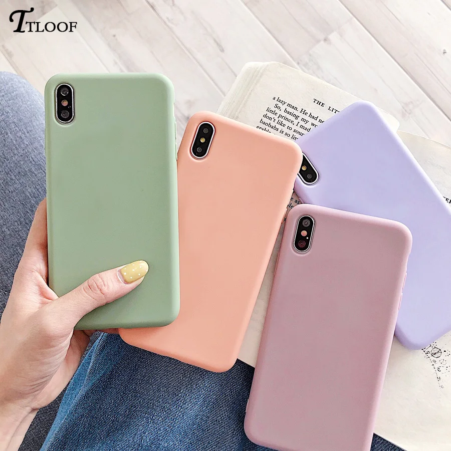 Силиконовый чехол для iPhone XS 11 Pro Max XR X 7 8 6 6S Plus | Мобильные телефоны и аксессуары
