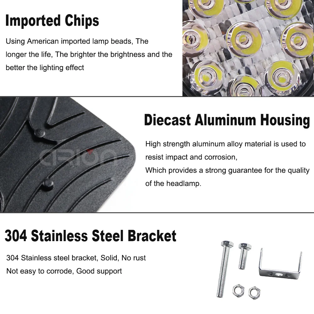 Лидер продаж 3-дюймовый светодиодный противотуманный фонарь 42 Вт 48 для мотоцикла