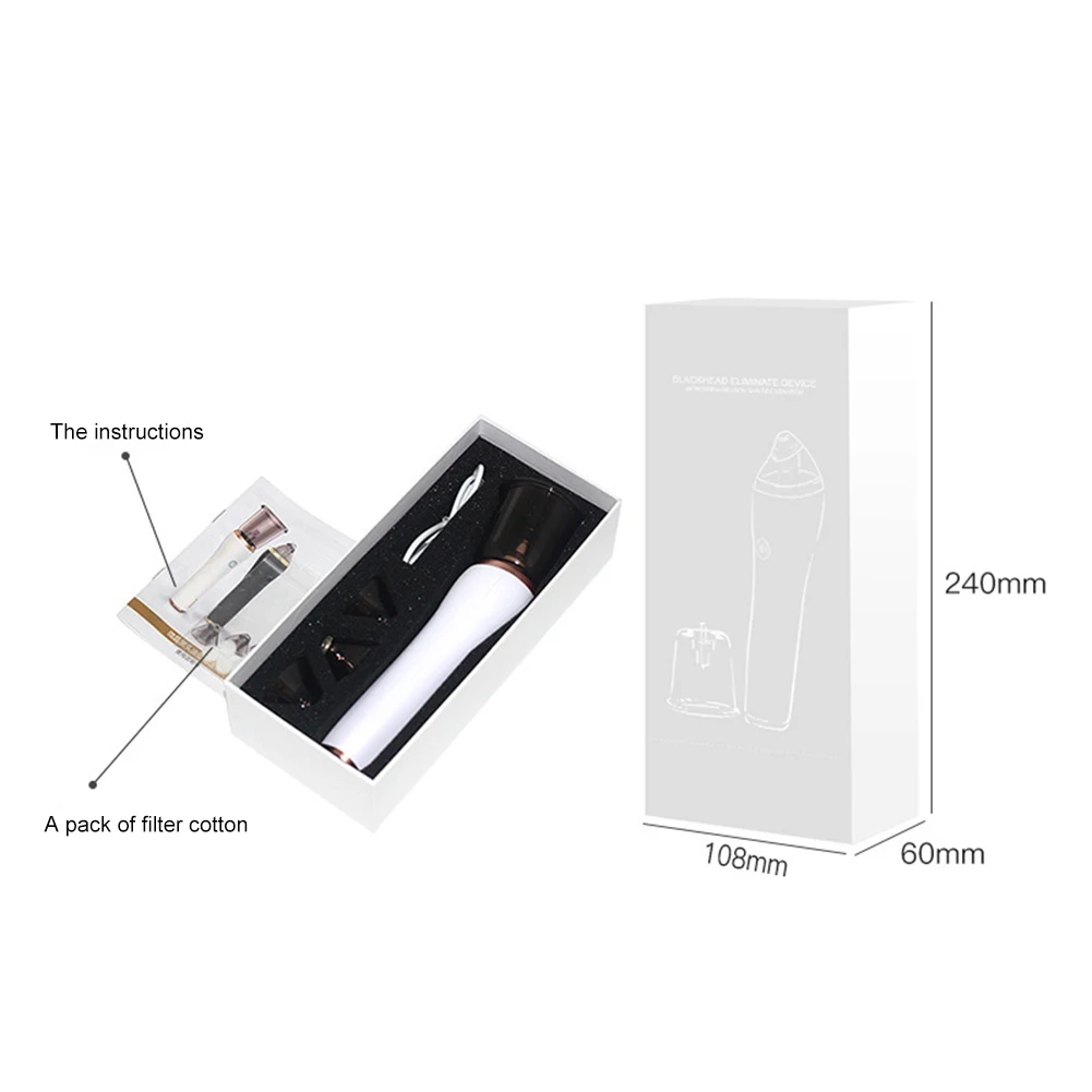 

Face Nose Cleaner T Zone Pore Pimple Removal Vacuum Suction Blackhead Remover Vacuum Suction Machine Skin Care Tool