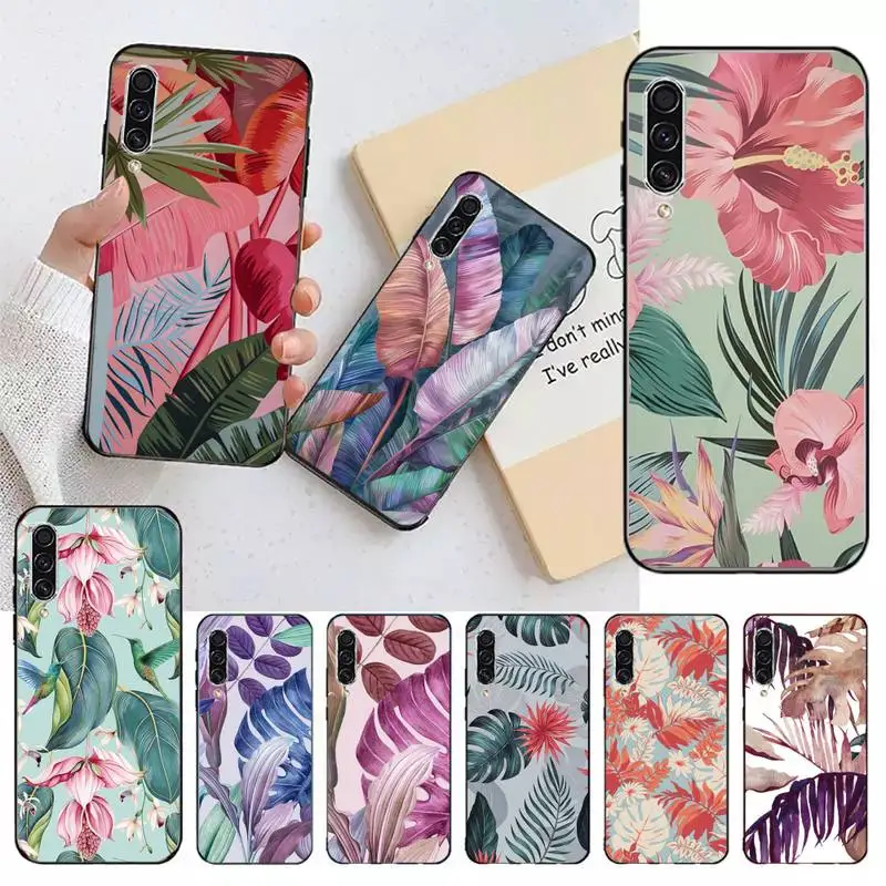 

Vintage banana leaf leaves Phone Case For Samsung galaxy A S note 10 12 20 32 40 50 51 52 70 71 72 21 fe s ultra plus