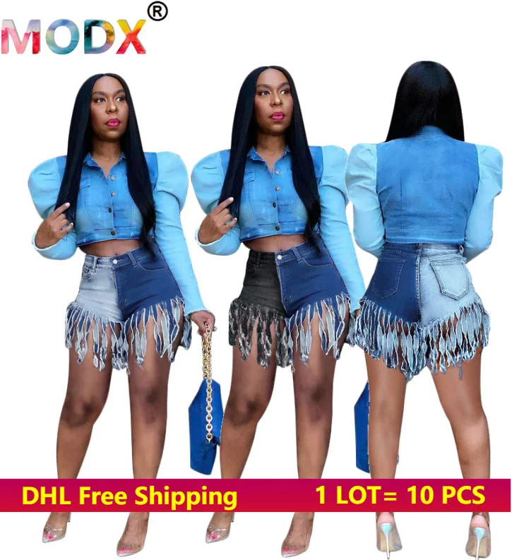 

Летние женские джинсовые шорты с кисточками, короткие джинсы в стиле пэчворк, модель 3XL, потертые джинсы с эффектом потертости, джинсы с кист...