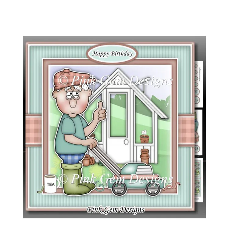 2020 садовые режущие штампы папа день рождения Многослойные фотоальбом тиснение