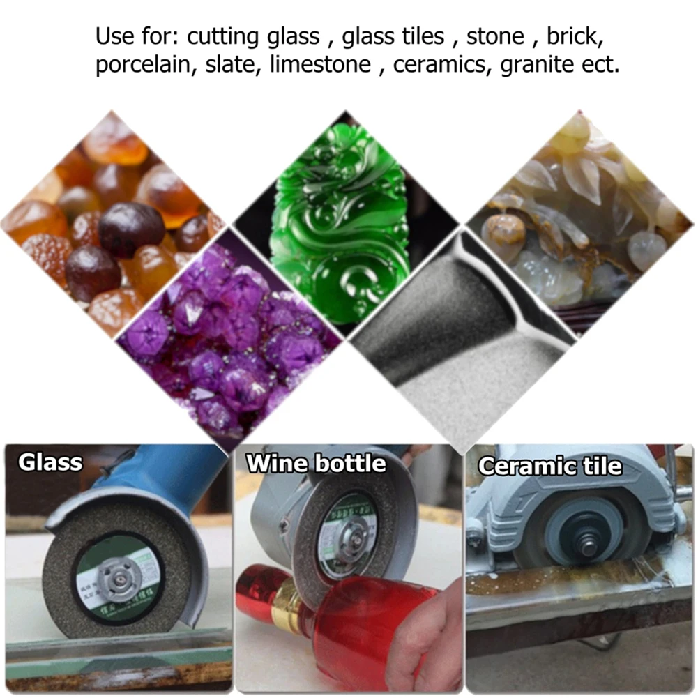 

100mm Turbo Diamond Saw Blade Granite Marble Cutting Disc Glass Abrasive Plate Porcelain Tile Ceramic Blade for Angle Grinder