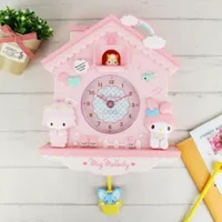 12 inches swing wall hanging clocks gemini unicorn modern cartoon design for girls children room home decoration accessories