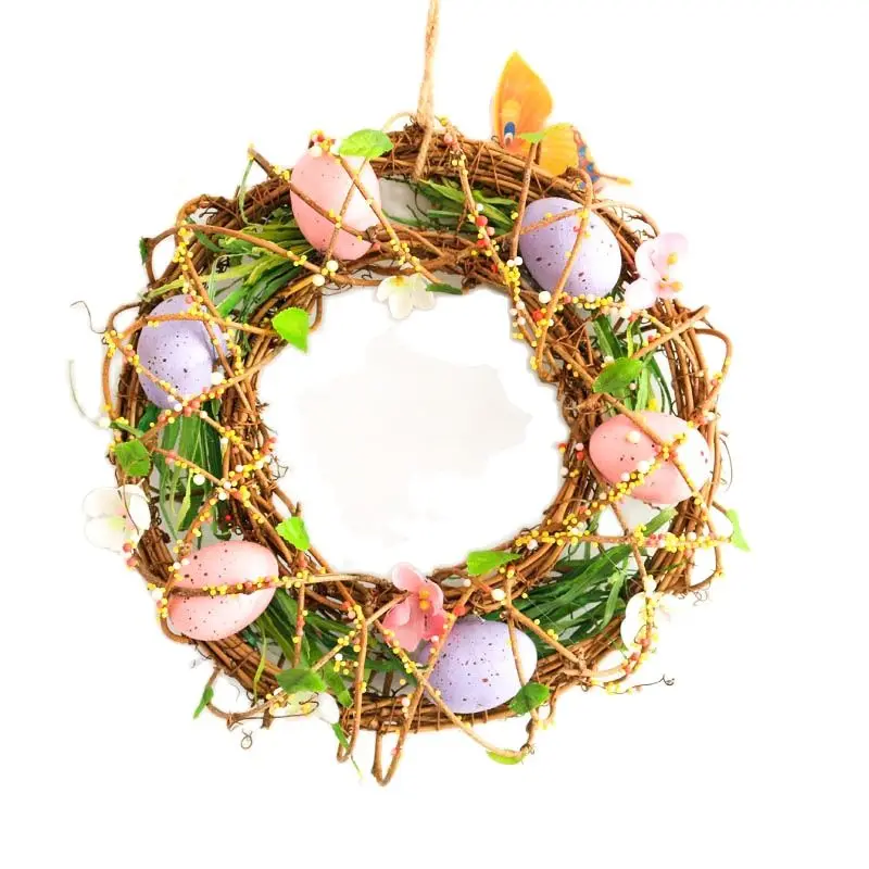 Подвески для пасхальных венков поделки из ротанга домашний декор весенних яиц