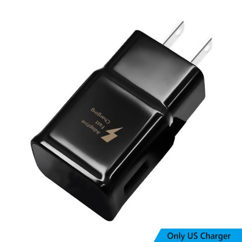 USB C для samsung S8 S9 plus Оригинальное быстрое зарядное устройство 1,2 м usb type C Kabel дорожный адаптер ЕС/США Note8 S9 S8 C5 c7 C9 pro устройства - Тип штекера: US Charger