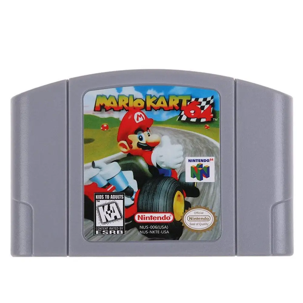 Mario Kart Картридж для видеоигр kingd 64 N64 Smash консольная карта 64 бит игры английский язык версия США - Цвет: Mario Kart