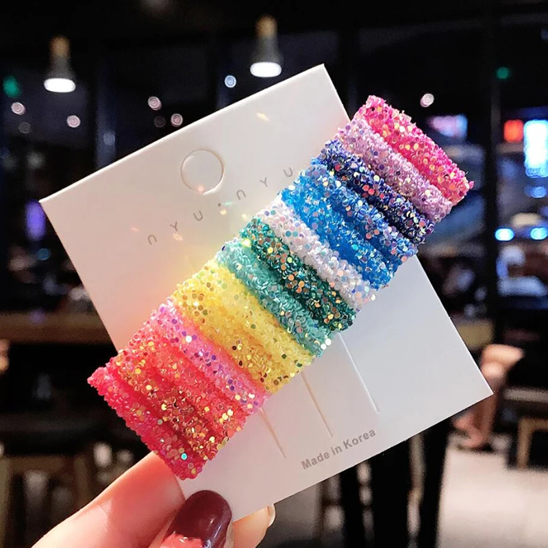 Корейская мода Радужные Блестки для волос заколка аксессуары Головные уборы