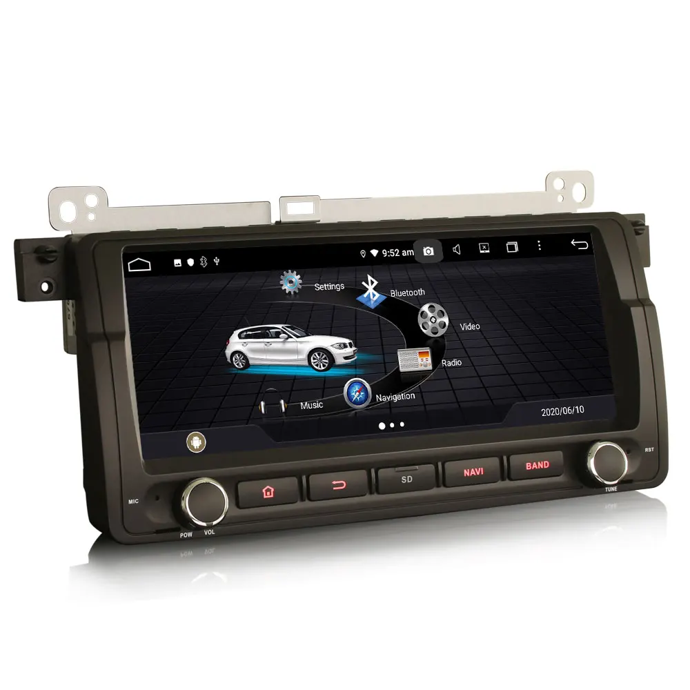 8 &quotAndroid 10 0 OS автомобильный мультимедийный GPS радио плеер для BMW 3 серии E46 1998 2006