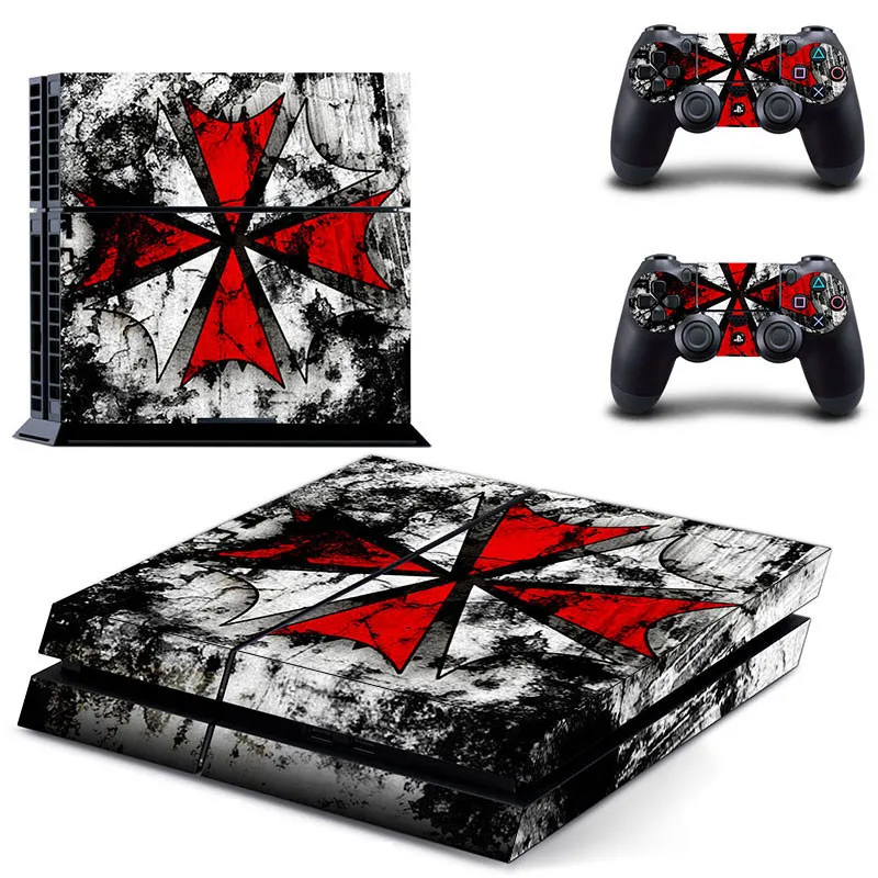 PS 4 sticker s PS4 наклейка обитель злой кожи Play station наклейки Pegatinas Adesivo для консоли