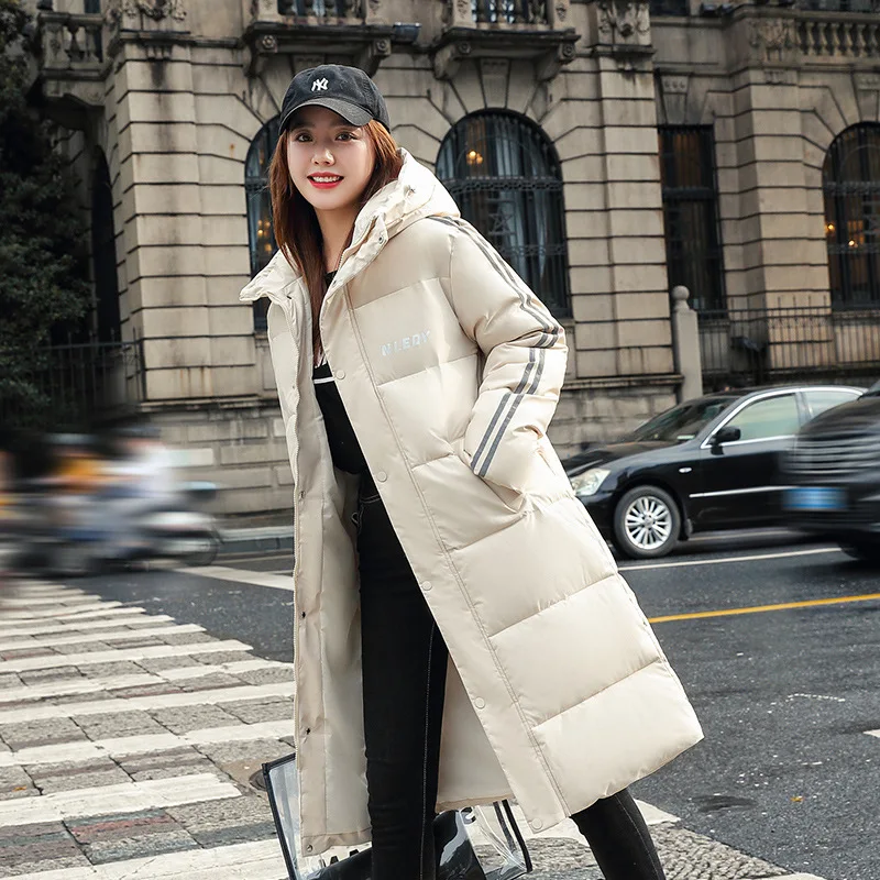 

Hooded Zipper Coat Women Simple Cotton Clothes Mid-length Korean Cotton-padded Jacket Bread Jacket Winter Clothes Women 2022