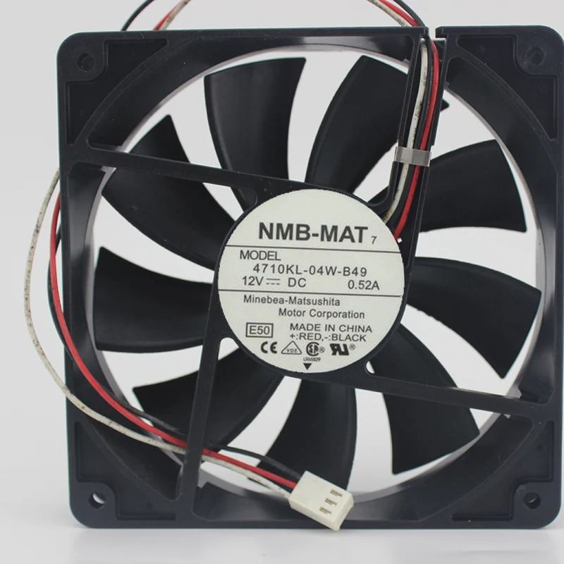 Оригинальный большой вентилятор охлаждения воздуха NMB 4710KL-04W-B49 12025 0.52A 12V |