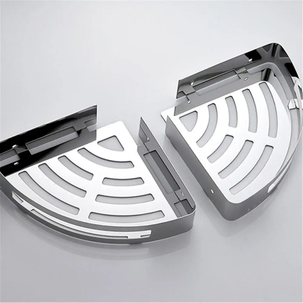 304 полки для ванной из нержавеющей стали серебряные аксессуары комнаты угловая