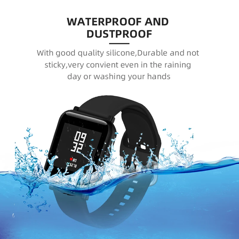 Силиконовый ремешок BOORUI для браслета Huami Amazfit Bip 20/22 мм для samsung Galaxy watch Active Band с модными цветами